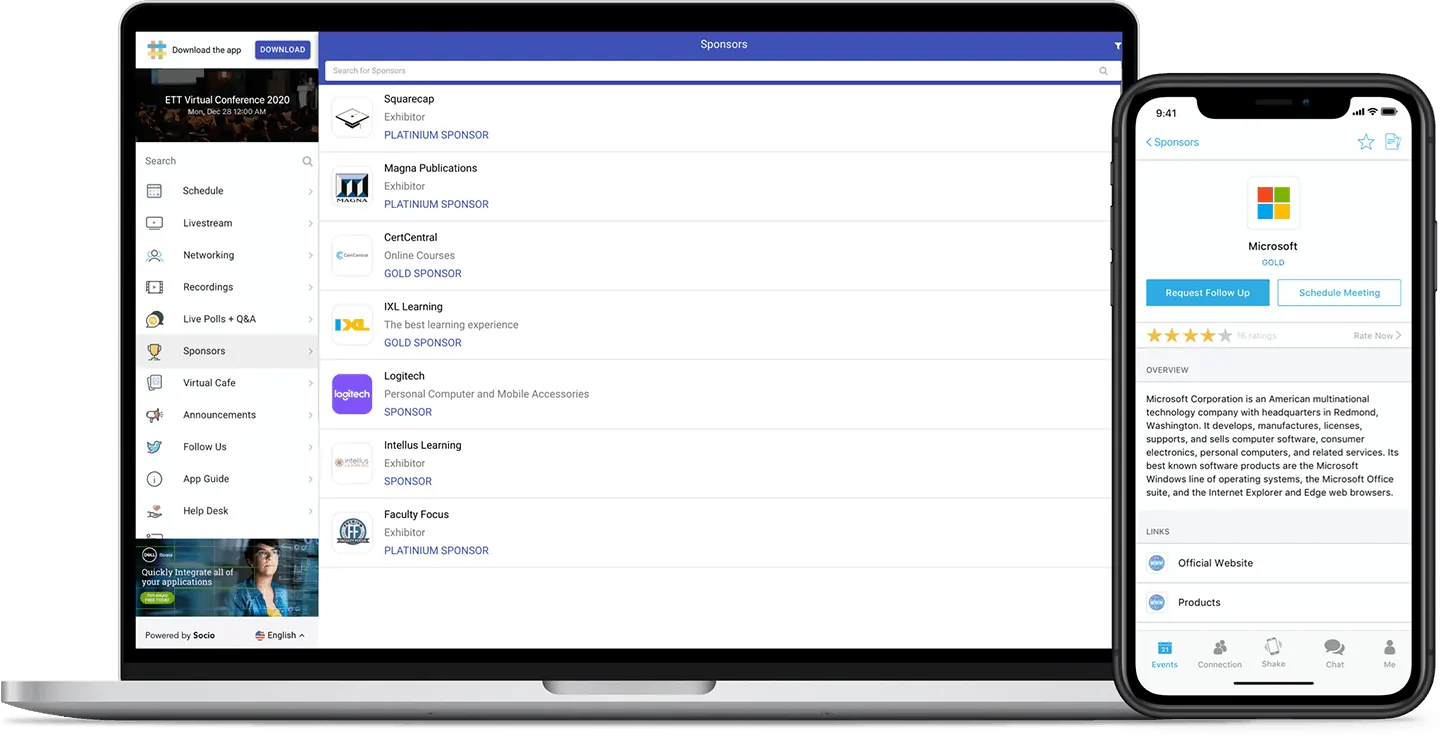 virtual event sponsors