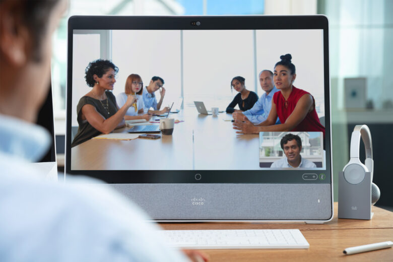 Video Conferencing meeting with noise cancellation 