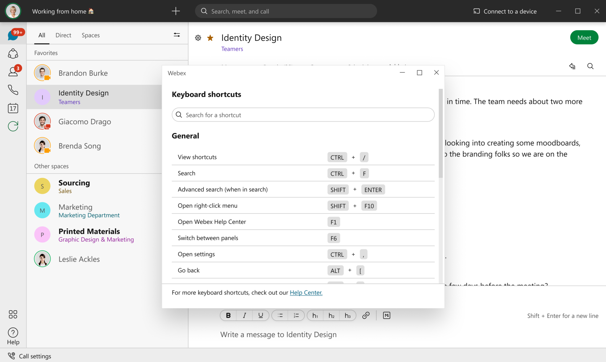 webex presentation notes