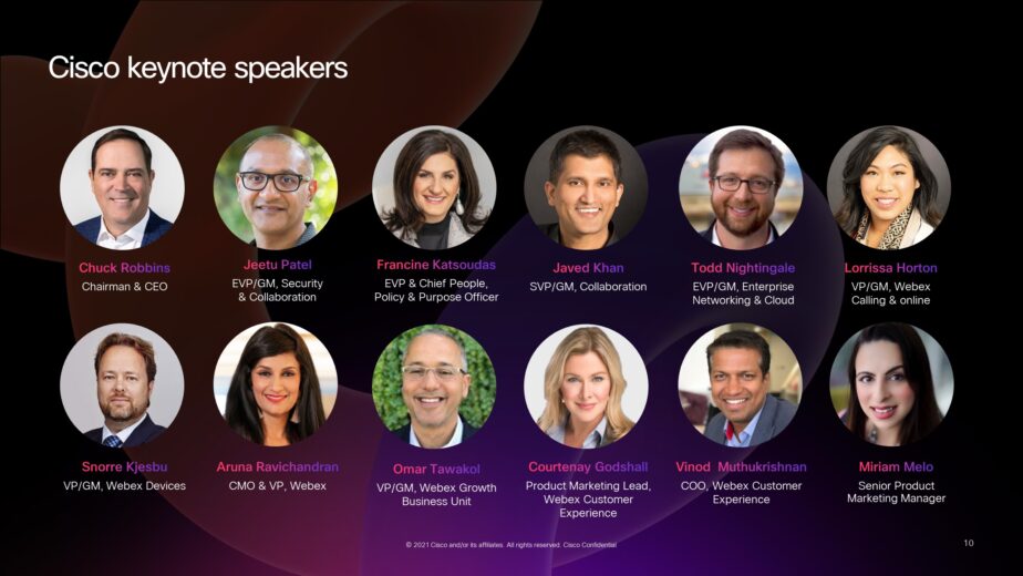 Cisco keynote speakers