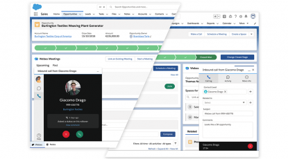 Potencie el rendimiento de su organización de servicios con la aplicación Webex para Salesforce