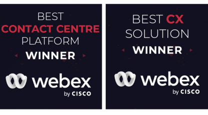 O Webex ganha dois prêmios da CX Today