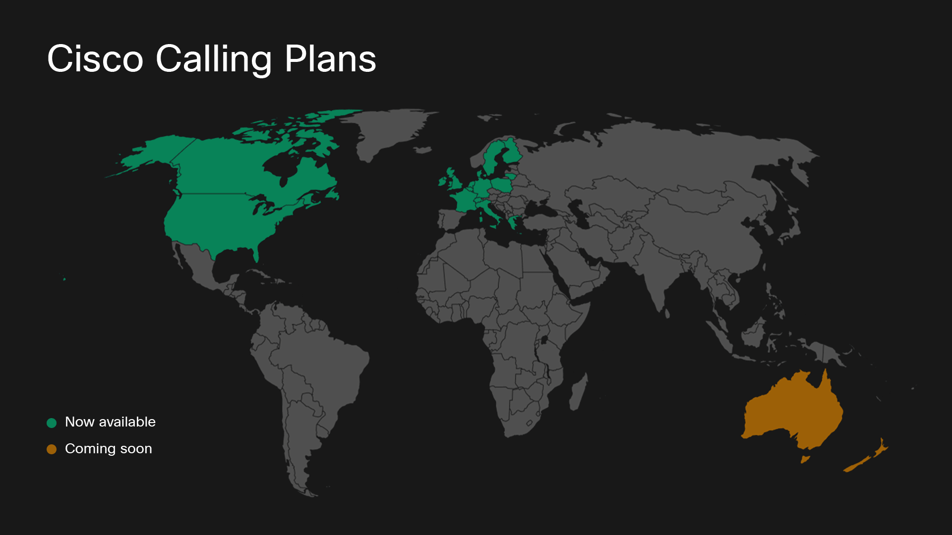 Map Showing Webex Calling Users