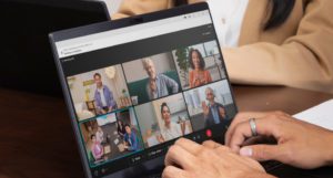 Person Using Webex On Chromebooks