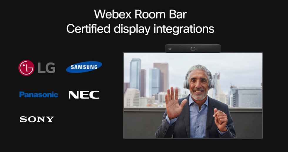 Achieve A More Sustainable Future With Webex Room Bar Certified Display Integrations
