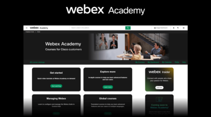 Announcing Webex Academy: the best-in-class learning hub for the Webex Suite