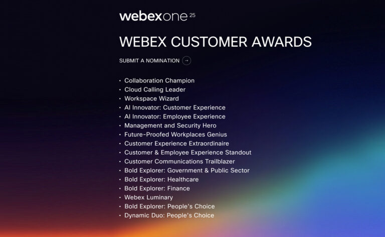 Webex Customer Awards 2025: Share Your Stories