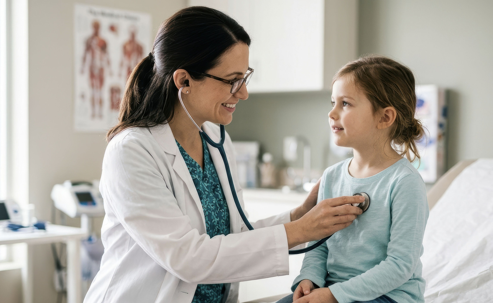Community Health Network clinician with patient